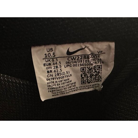 Nike Air Force 1 07’ Sneakers Mens 10.5 Triple Black Low Top - Picture 12 of 14